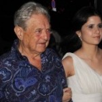 George Soros with Adriana Ferreyr