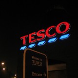 Credit: Tesco, Bromley-by-Bow, at night, by LoopZilla