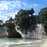 new zealand1 Credit: Panorama of Cathedral Cove - Seakayaking from Hahei, New Zealand by Takver