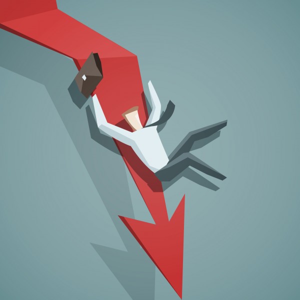 down, business, bad, price, risk, money, arrow, vector, drop, sales, loss, stock, fall, broker, red, concept, diagram