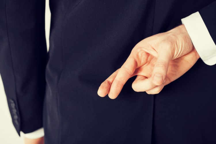 lie, cheat, liar, fake, dishonest, business, uncertain, truth, trust, crossed, hidden, oath, two, swear, corporate, sign, success, fingers, male, people, wish, worker, hiding, suit, 10 Most Dishonest Professions in America